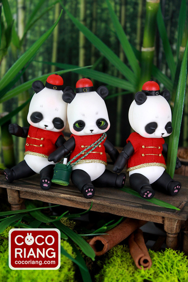 フィギュアCOCORIANG Panda Poi ヘッド2種  ディーラー製ケープ3着付
